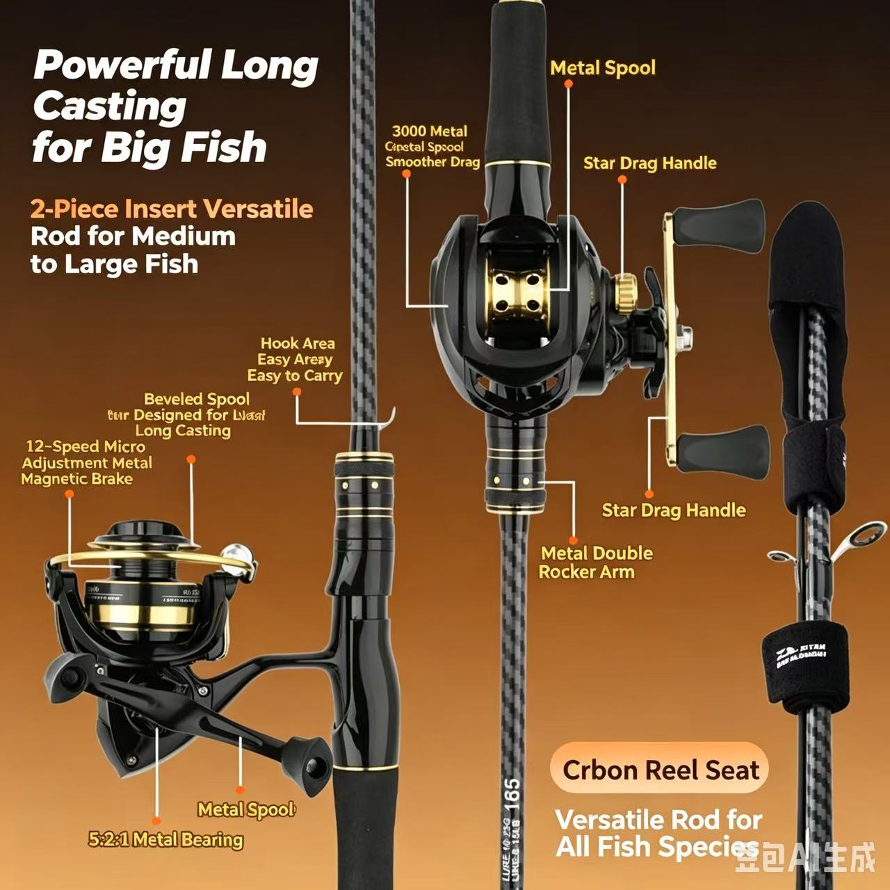 Carbon Fiber Fishing Rod & Ree - đánh giá và giá Fishing Rod Carbon Fiber