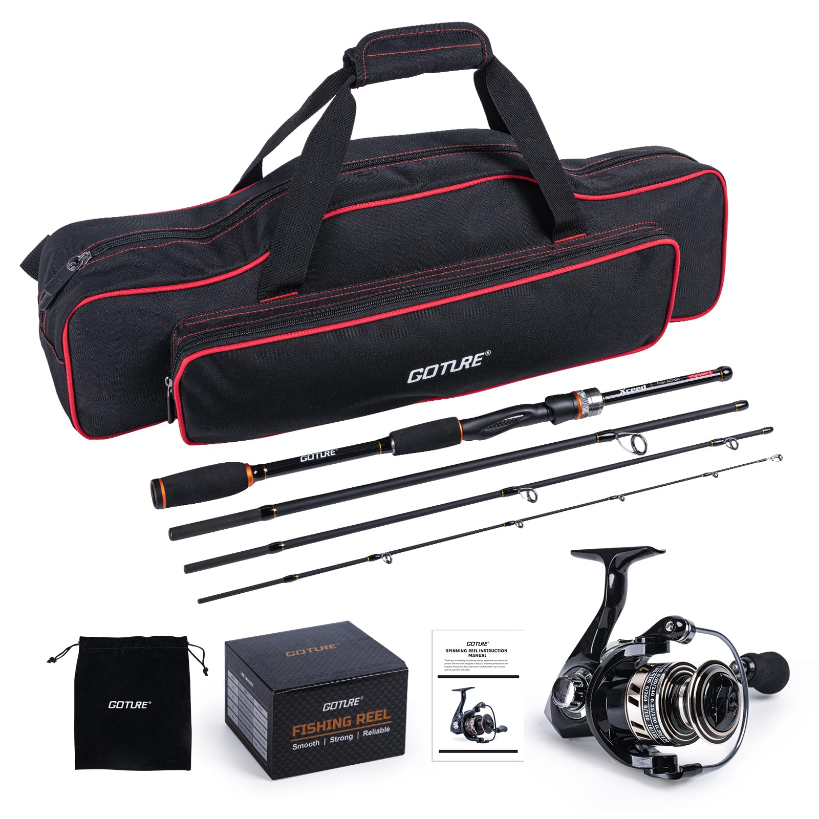 Goture Portable Spinning Fishi - đánh giá và giá Fishing Rod Spinning