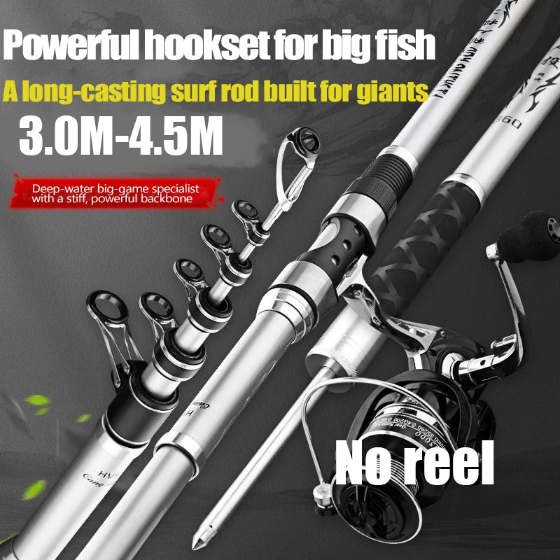 3.0M-4.5M Telescopic Fishing R - đánh giá và giá Fishing Rod Surf