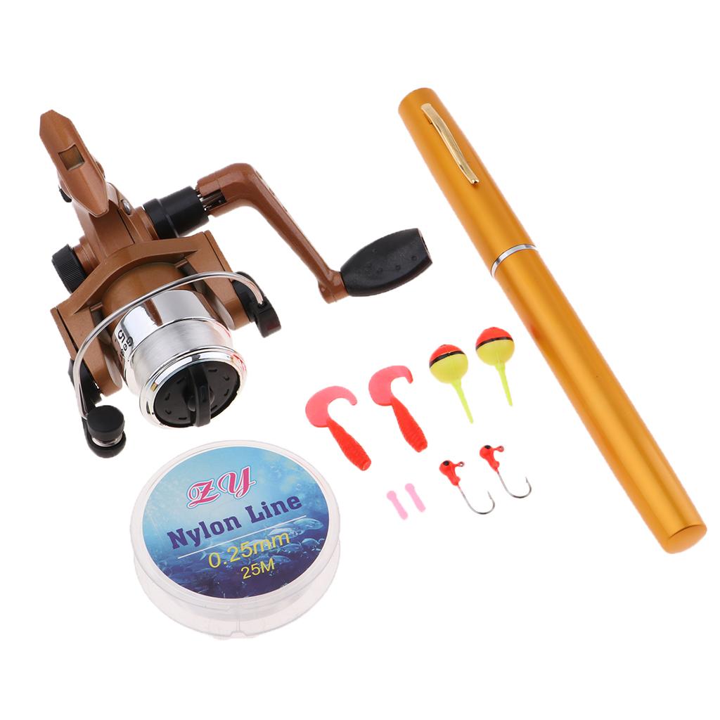Mini Portable Pocket Fishing P - đánh giá và giá Fishing Rod Spinning